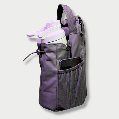 MagneticX Tasche von der Seite geöffnet – zeigt Stauraum und hochwertige Verarbeitung mit klarer Innenstruktur.